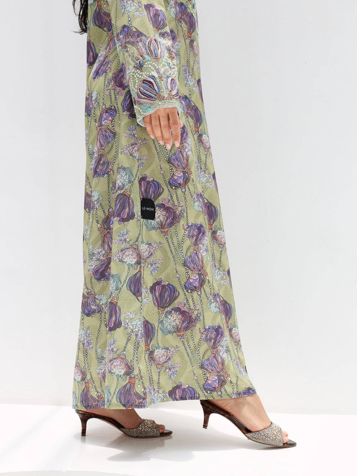 Sage Garden Mukhawar — embroidered jacquard silk Emirati dress (38)