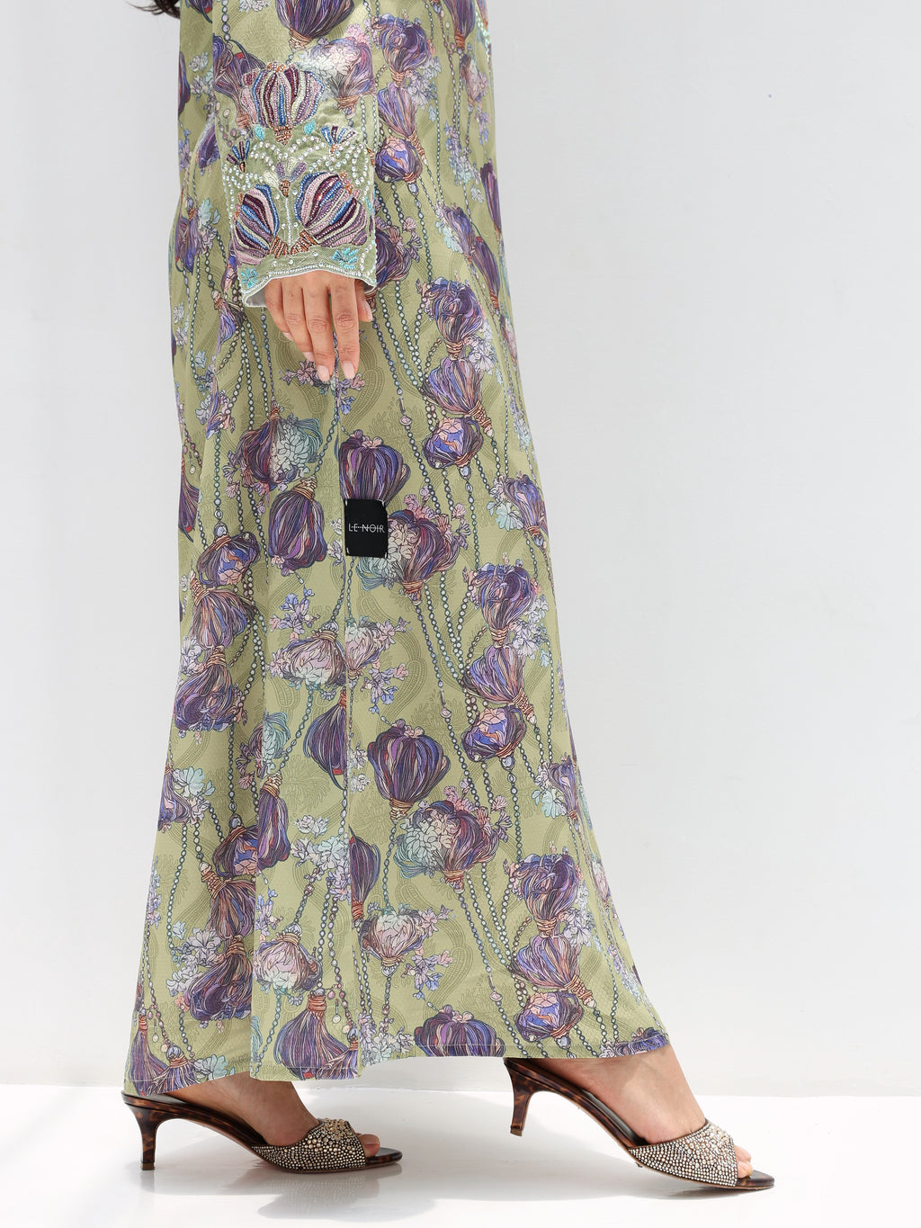 Sage Garden Mukhawar — embroidered jacquard silk Emirati dress (39)
