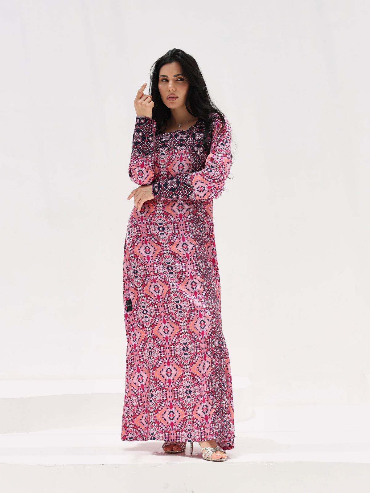 Kaleidoscope Mukhawar — embroidered Armani silk Emirati dress (9)