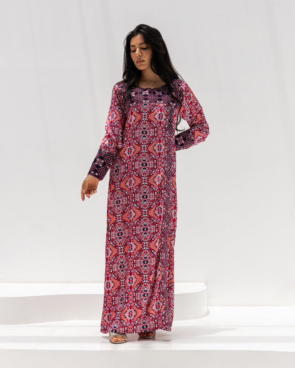 Kaleidoscope Mukhawar — embroidered Armani silk Emirati dress (4)