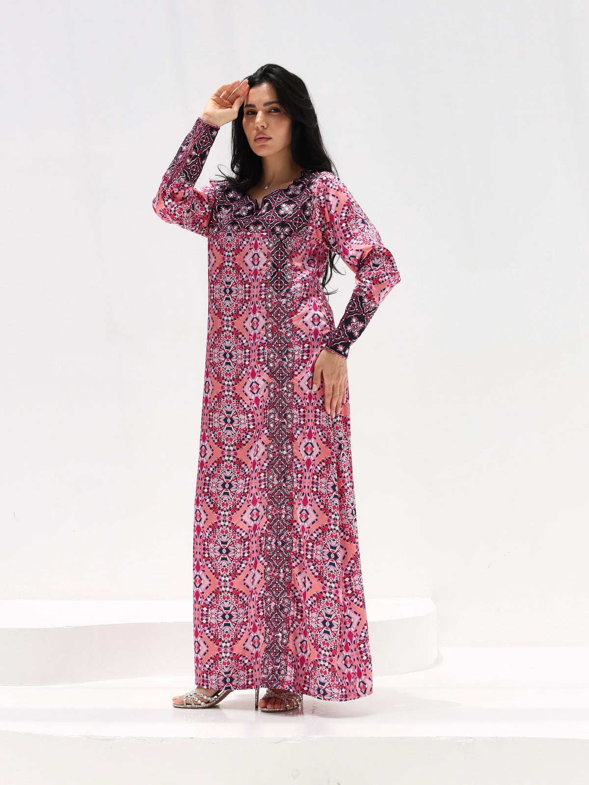 Kaleidoscope Mukhawar — embroidered Armani silk Emirati dress (23)