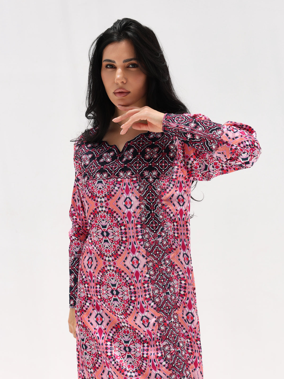 Kaleidoscope Mukhawar — embroidered Armani silk Emirati dress (26)