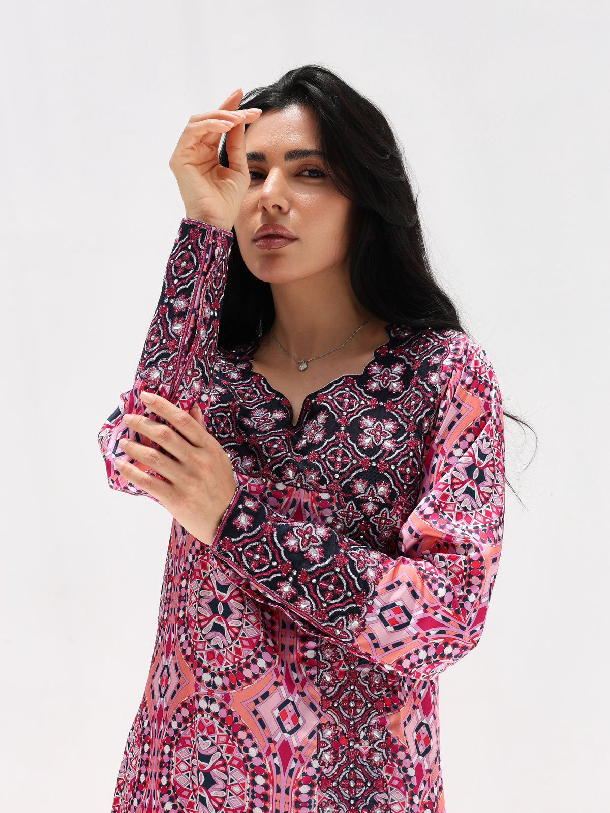 Kaleidoscope Mukhawar — embroidered Armani silk Emirati dress (32)