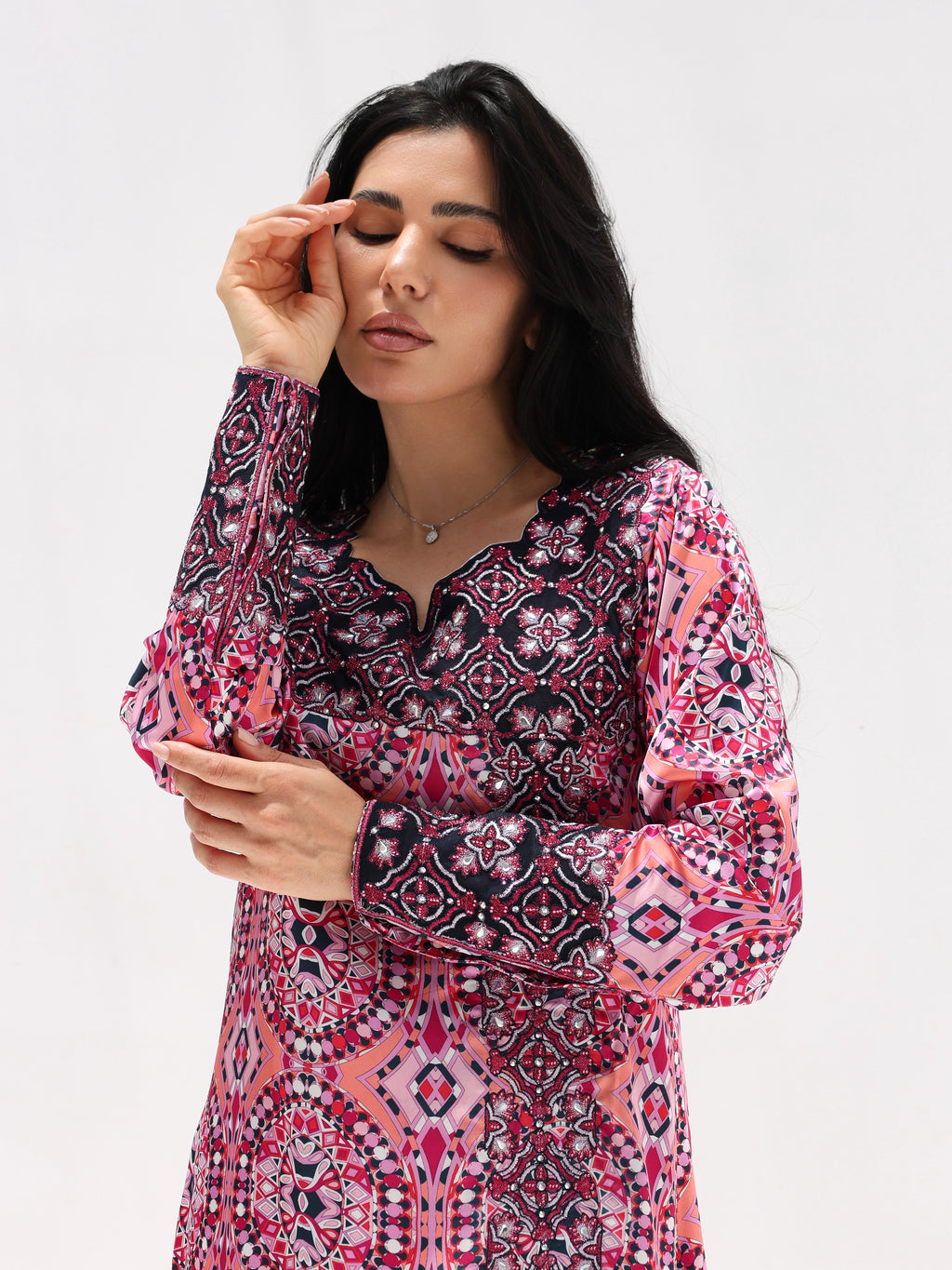 Kaleidoscope Mukhawar — embroidered Armani silk Emirati dress (33)