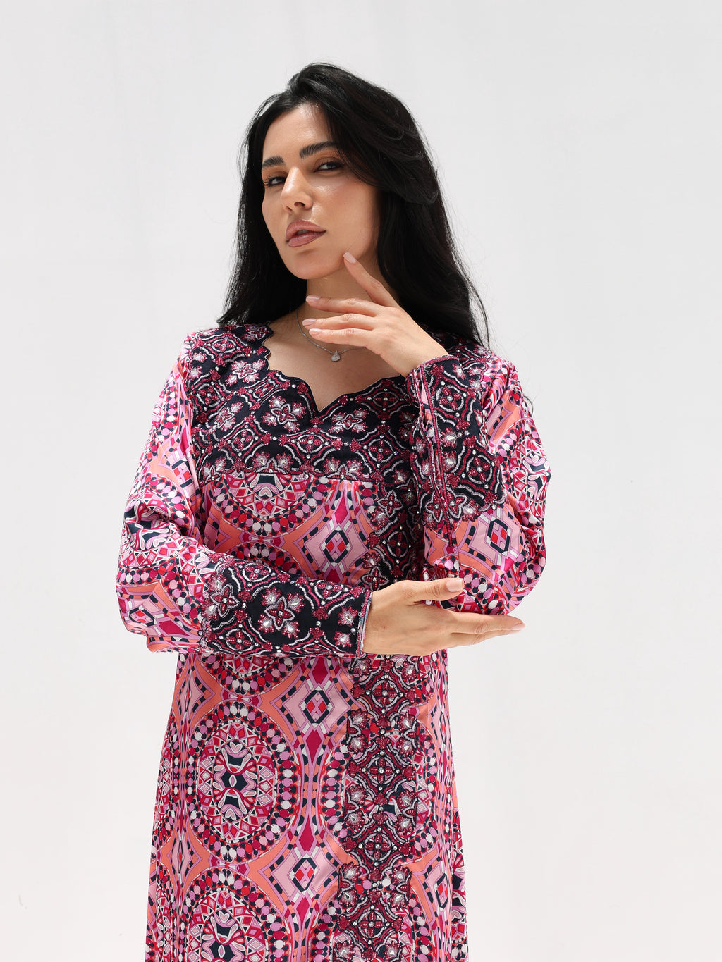 Kaleidoscope Mukhawar — embroidered Armani silk Emirati dress (38)