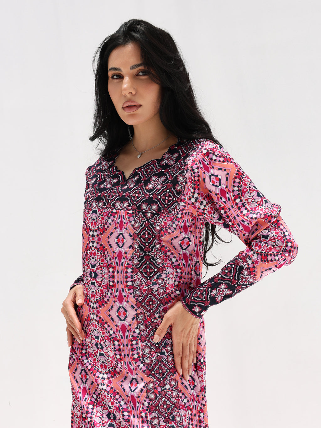 Kaleidoscope Mukhawar — embroidered Armani silk Emirati dress (42)