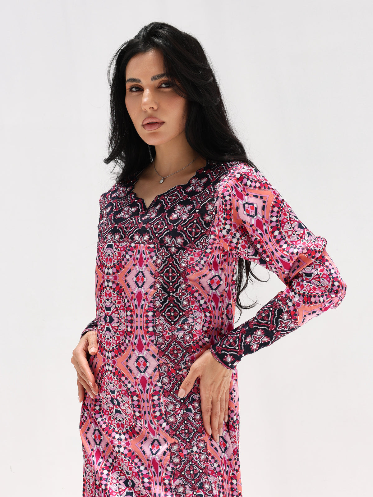 Kaleidoscope Mukhawar — embroidered Armani silk Emirati dress (42)