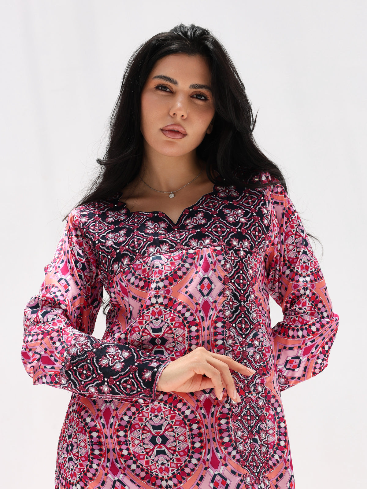 Kaleidoscope Mukhawar — embroidered Armani silk Emirati dress (49)